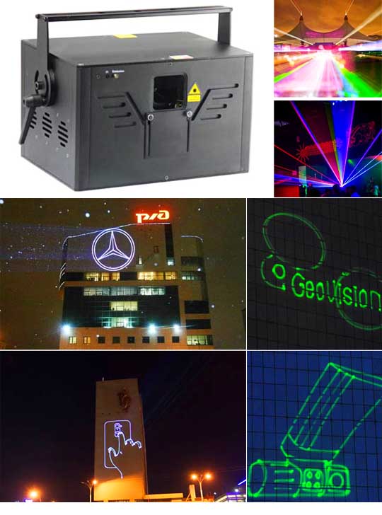 Профессиональная проекционная реклама на здании AH150RGB Pro Max